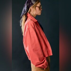 Free people We The Free Birdie Track Jacket bomber chore coat style spring